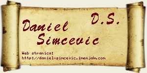 Daniel Simčević vizit kartica